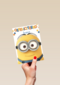 Despicable Me minion dave met bril Gefelicitieerd