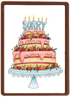 Verjaardag te laat kaart Matia Studio