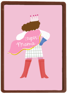 moederdag kaart super mama