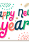 Happy New Year kleurrijk