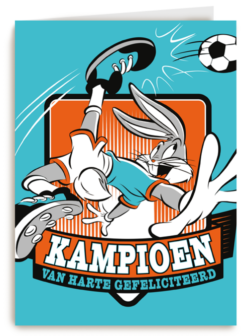 kampioen van harte gefeliciteerd met bugs bunny
