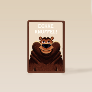 Dikke knuffel Beer Folio beige