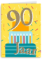 verjaardagskaart 90 jaar met cadeautjes