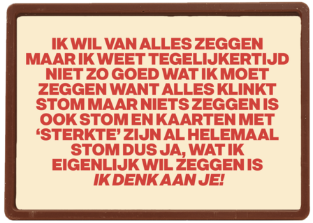 Wat ik eigenlijk wil zeggen Ik denk aan je
