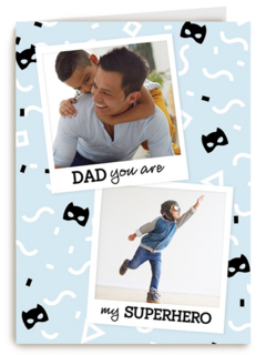 fotokaart dad you are my superhero