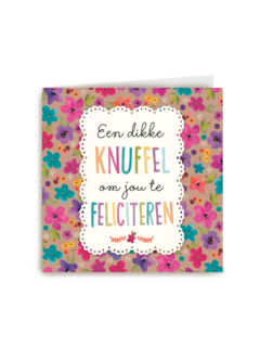gefeliciteerd vrouw knuffel feliciteren dikke