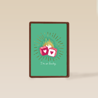 Valentine Im So Lucky dice