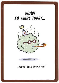 Verjaardagskaart 50 grappig old fart