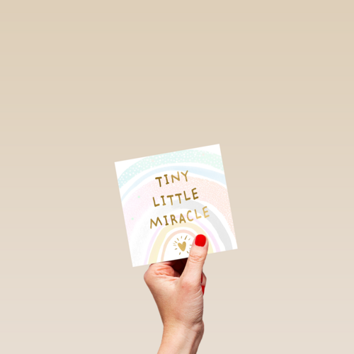 zwangerschap felicitatie tiny little miracle