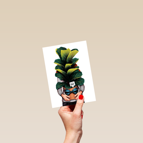 vriendschap kaart folio with love plant