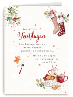 Superfijne feestdagen gingerbread