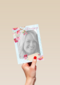 fotokaart uitnodiging jarig tak met bloemen