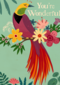 Complimentkaart you are wonderful paradijsvogel
