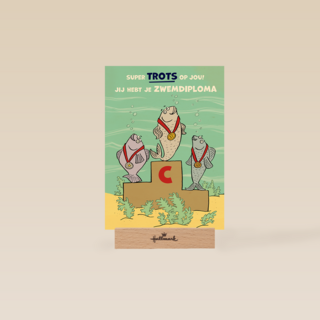 Zwemdiploma C kaart trots op jou