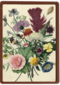 studio art kaart van schilderij met bloemen blanco