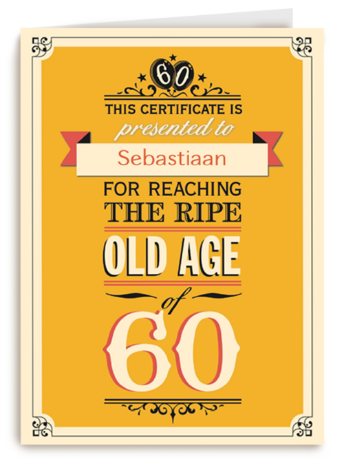 leeftijd zestig old age