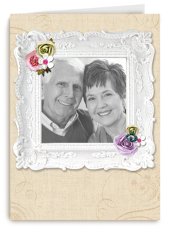 fotokaart onze ouders zijn zoveel jaar getrouwd