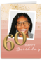 Verjaardagskaart foto vrouw 60 jaar