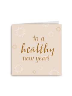 Kerstkaart Hip To a healthy new year