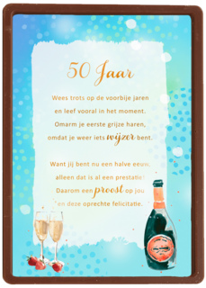 Verjaardagskaart 50 jaar More than Words