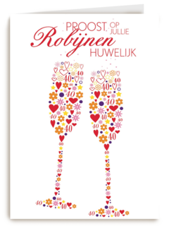 Robijnen huwelijk 40 jaar getrouwd