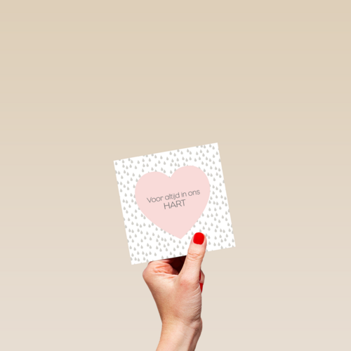 condoleance voor altijd in ons hart roze hart