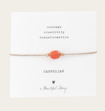 A Beautiful Story Courage Armband Carneool
