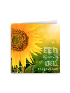 zonnebloemen spoedig herstel