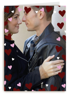 valentijnskaart foto volledige pagina hartjes