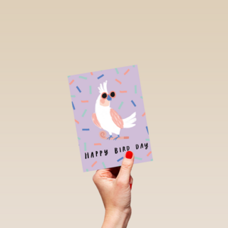 Zomer kaart Happy bird day
