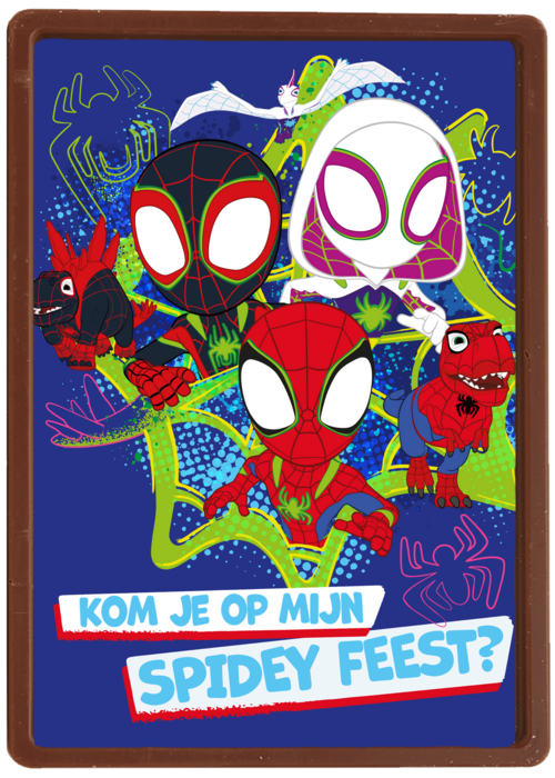 Uitnodiging Spidey feestje