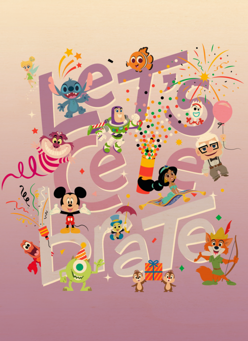 Disney Pixar lets celebrate verjaardagskaart