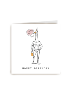 happy birthday with a duck