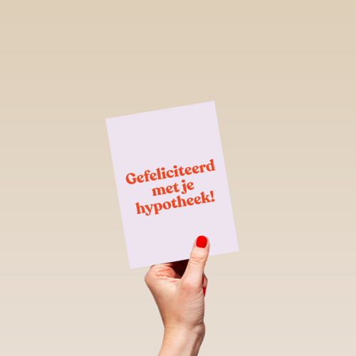 nieuwe woning kaart andc gefeliciteerd met je hypotheek
