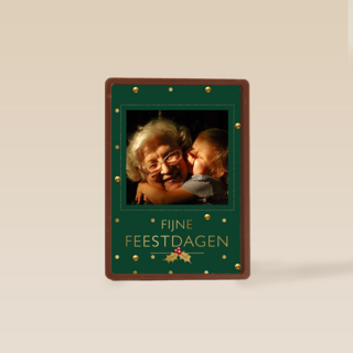 Fotokaart Kerst fijne feestdagen