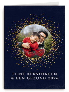 Nieuwjaar 2026 Fijne kerstdagen fotokaart