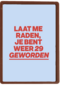 verjaardag kaart vrouw weer 29 geworden