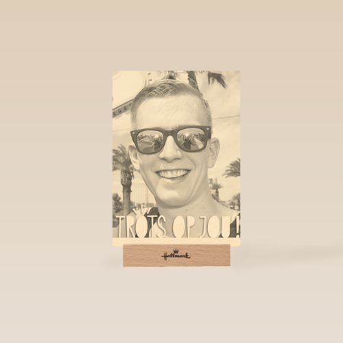 fotokaart staand trots op jou