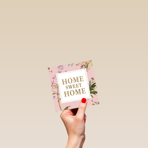 botanical kaart home sweet home