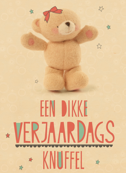 een bere knuffel voor jouw verjaardag