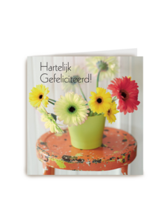 hartelijke gefeliciteerd bloemen