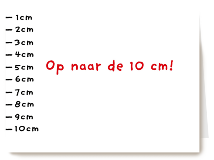 op naar de 10 cm