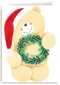 kerstkaart forever friends kerstkrans