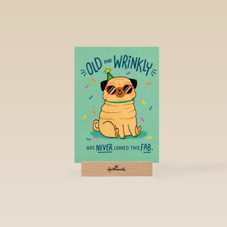 verjaardag kaart grappig old and wrinkly has never looked this fab