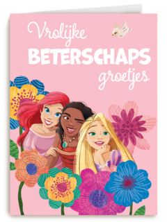 Princessenkaart met beterschapsgroetjes