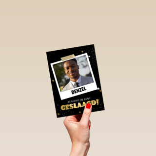 Geslaagd Yeahh Fotokaart