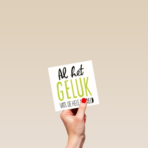 al het geluk