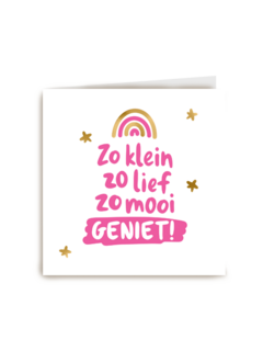 geboorte dochter felicitatie zo klein zo lief