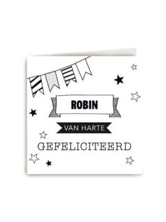gefeliciteerd man van harte gefeliciteerd vlaggetjes