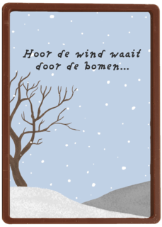 sinterklaaskaart gedicht hoor de wind waait door de bomen